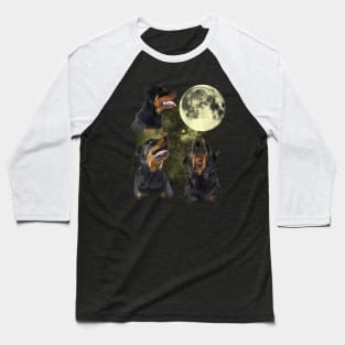 Classic Dog Breed Rottweilers The Moon Baseball T-Shirt